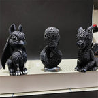 1pc Halloween Magic Black Dragon Snake Griffin Unicorn Mysterious Witches Statue Home Decor Figurine Christmas Desk Ornaments