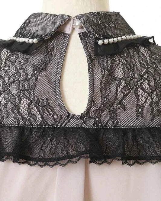 Japanese Mine Off-Shoulder Pearl Collar Cute Sweet Big Bow Shirt Skirt Outfit Women Summer New Lolita Short-Sleeved Shirt Skirts