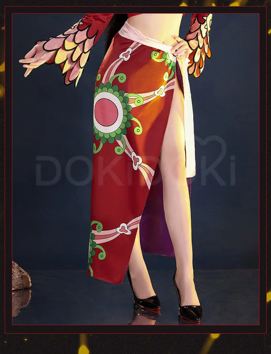 DokiDoki-SR Boa Hancock Cosplay Costume Set for Women - Red Anime Outfit