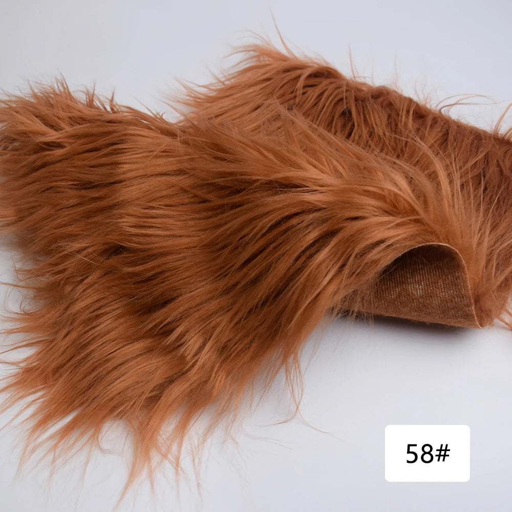Faux Fur Fabric 8cm Long Pile Cosplay Patchwork Sheet