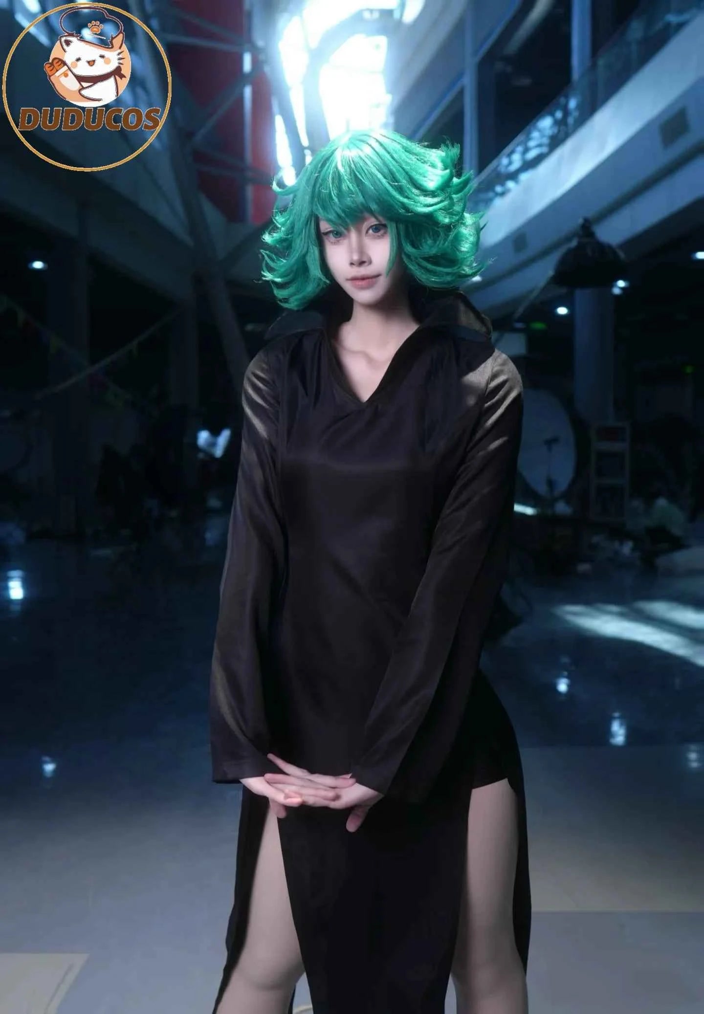 Terrible Tornado Tatsumaki Cosplay Costume Anime【S-2XL】DUDU-R Women Halloween Sexy Dress Plus Size