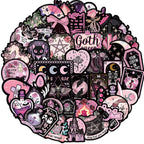 10/30/50PCS Black Pink Gothic Style Magic Witch Cartoon Sticker DIY Phone Laptop Luggage Skateboard Graffiti Decals Fun for Toy SS69