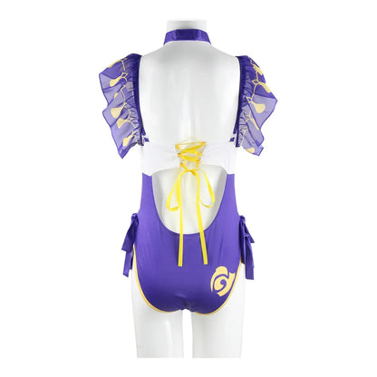 Genshin Impact Cosplay Swimsuit Miss Hina Lisa Hutao Raiden Shogun Sexy Bikini Women Anime Cosplay Costume