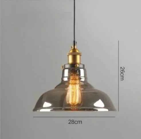 The Nordic Loft Modern Bedroom Pendant Lamp with Clear Gray Amber Vintage Pendant Lights Dining Glass Hanging Light Fixtures