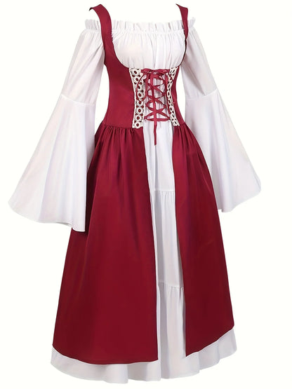 Greek Goddess Court Princess Queen Halloween Costume Vintage European Royal Style Theater Stage Outfit Halloween Cosplay Costume