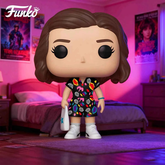 Genuine Edition FUNKO POP《Stranger Things: Eddie, Dustin, Eleven》Action Desktop Decoration Ornament Model Toys Collectible Model
