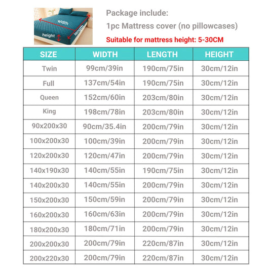 SS69 3D Air Fabric Waterproof Mattress Protector, Breathable Fitted Cover