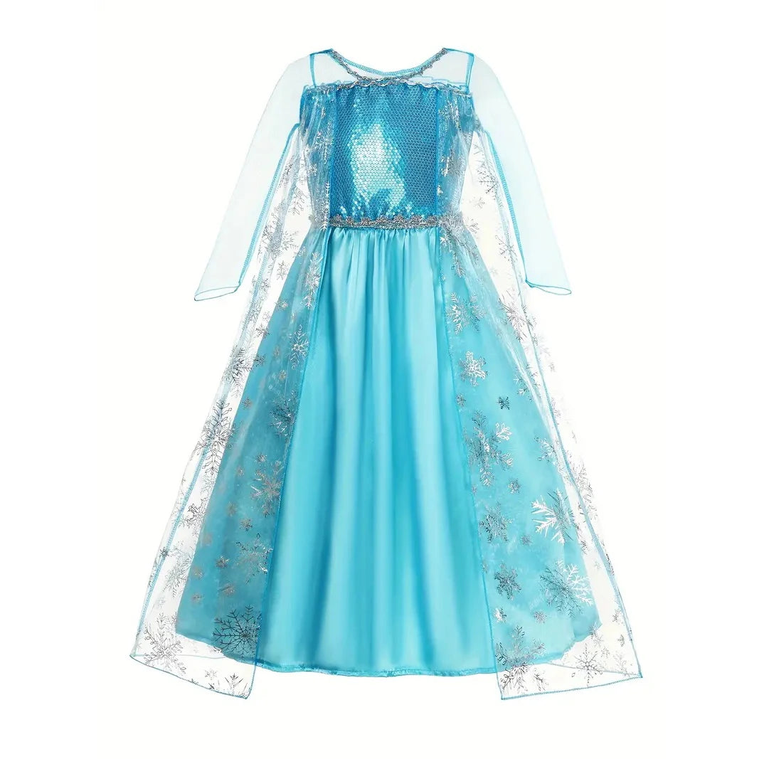 YOFEEL Girls Princess Tulle Sequins Ball Gown for Parties