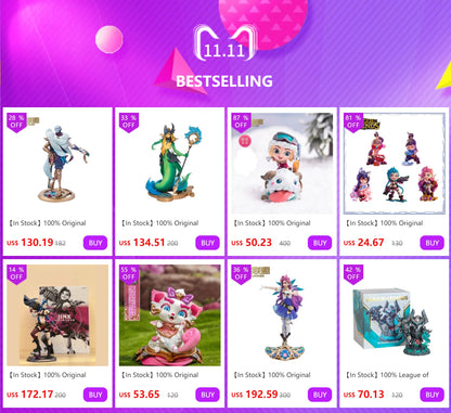 【In Stock】100% Original Supercell Coc Dancing Goblins Collector's Edition Models Anime Figurine Original Box Action Figure Toys SS69
