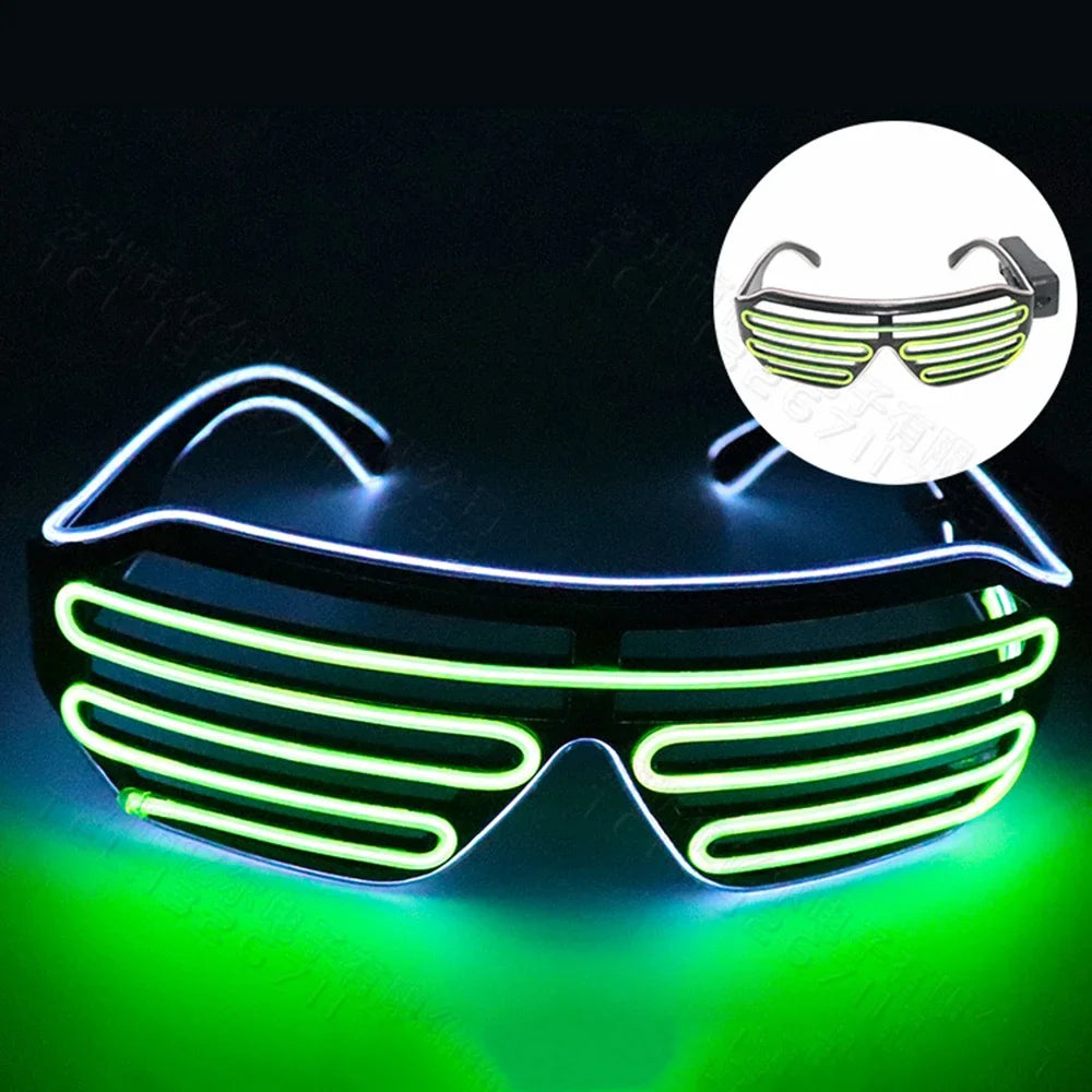 LED Glow Glasses with Blinking Modes for Parties