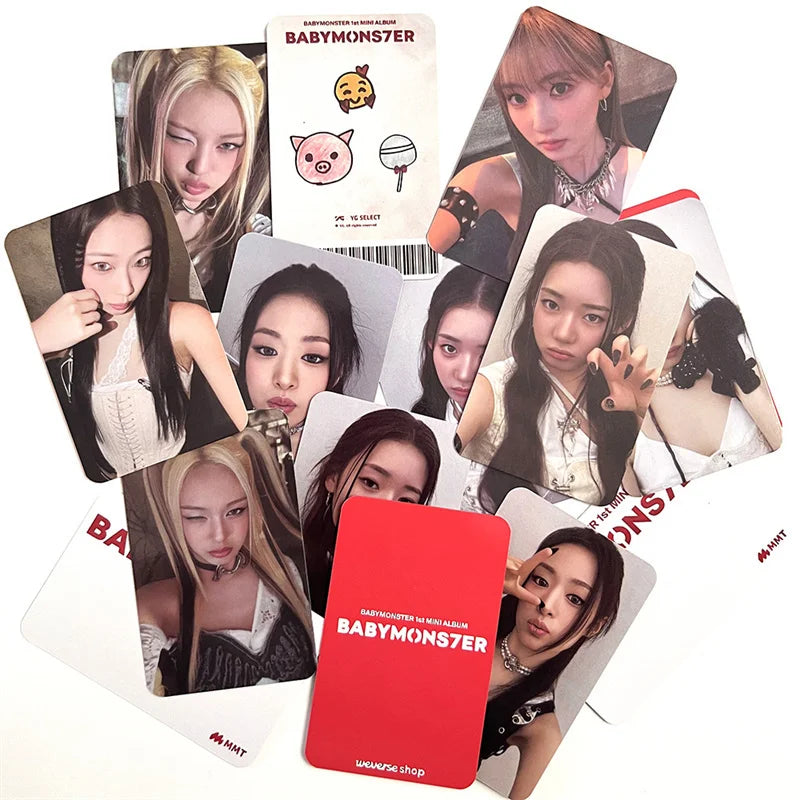 8pcs/set KPOP BABYMONSTER Album HAPPY 1000 DAYS LOMO Card Tea Lu Bao Monster Photo Card AHYEON HARAM RORA RUKA ASA Postcard SS69