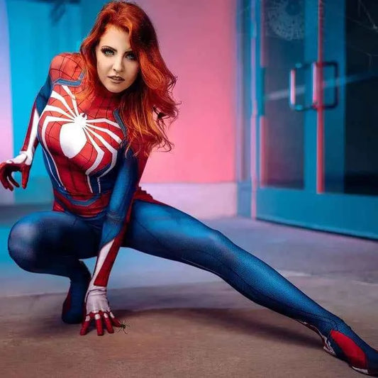 Halloween Woman PS4 Game Spider Superhero Cosplay Costume Bodysuit Zentai Suit Adult  Jumpsuit