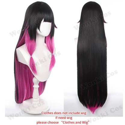 New Damselette Columbina Cosplay Costume Wig Game Impact Fatui  Cosplay Suits Women Role Play Party Dress Outfits