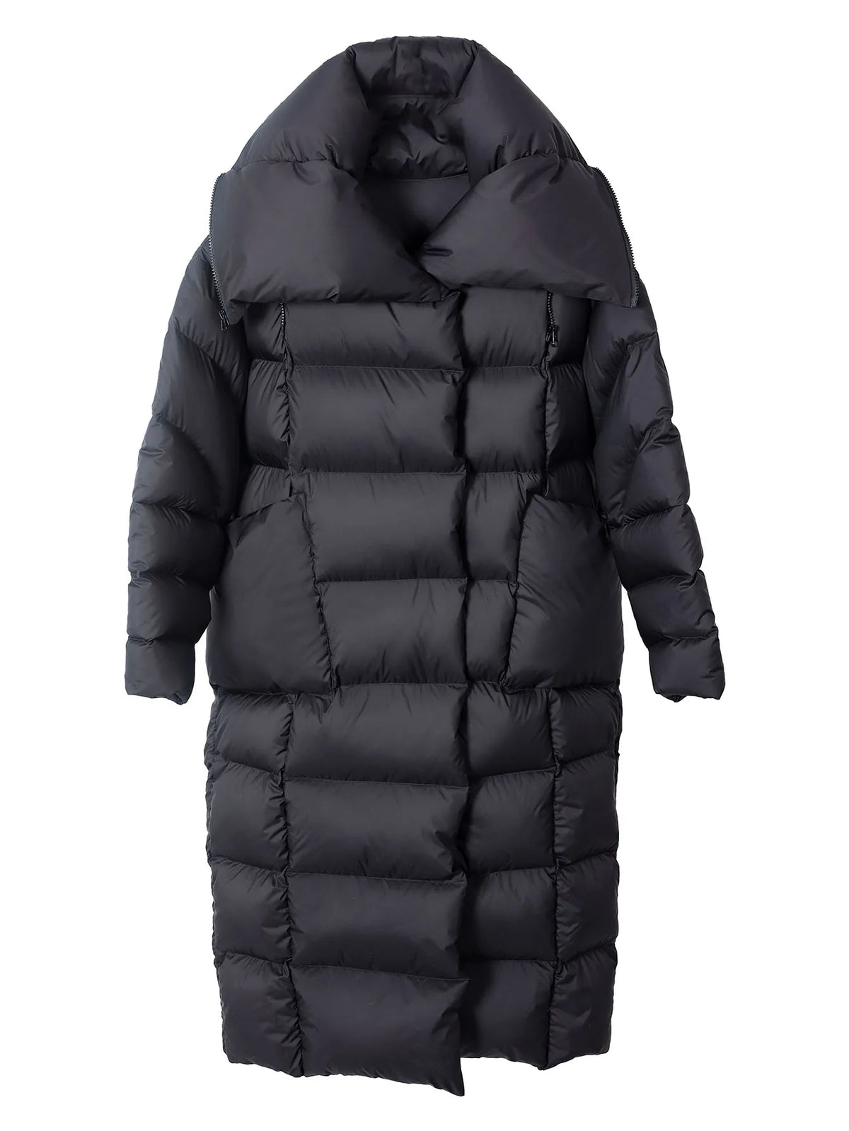 Maomaokong Super Thick 400g Filling White Duck Down Female Winter Women's Over-the-Knee Puffer Coat Luxury Down Jacket Warm