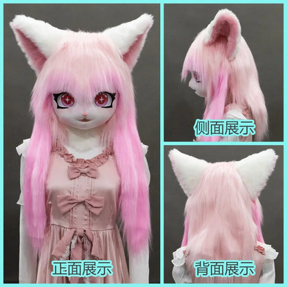 SS69 Animal Cosplay Headgear Unisex Polyester Furry Costume Accessory