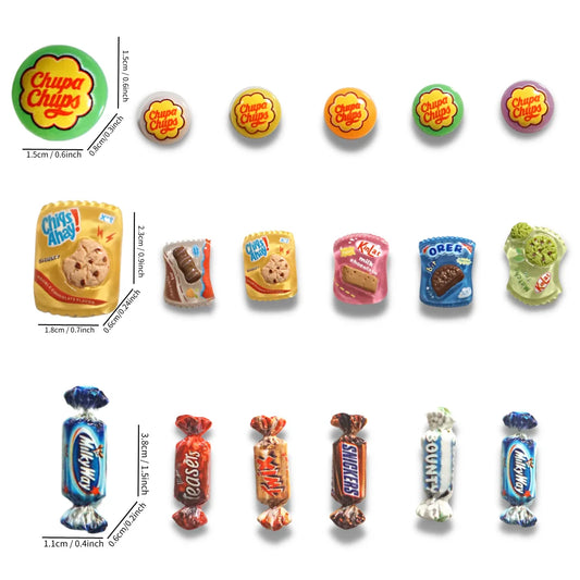 5Pcs Colorful Candy Fridge Magnets Chocolate Lollipop For Refrigerator Cute Home Kitchen Decorations Photo Stickers