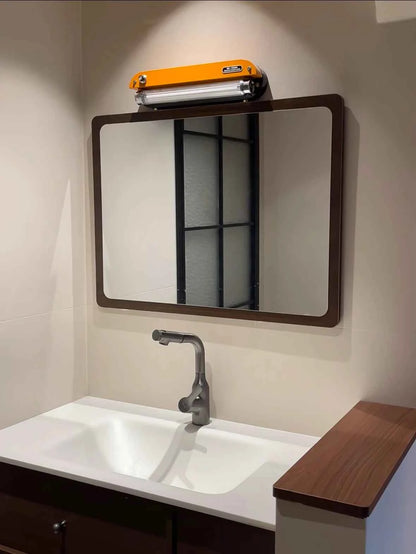 Bauhaus Retro Wall Lamp Vintage Industrial Orange Sconce No Wiring Needed LED Wall Light For Bedroom Study Room Sideboard Cafe