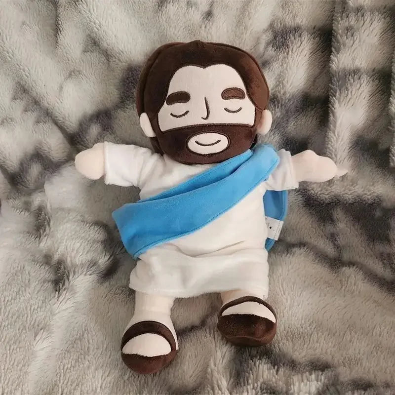 Breath Jesus Plush Doll Soothing Placation Toys Soft Respirable Jesus Plushies Comforting Jesus Heart Toy Easter Christmas Gifts SS69