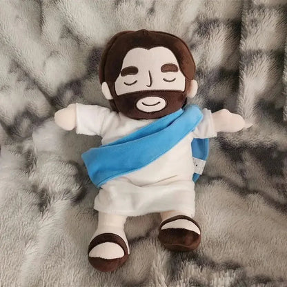 Breath Jesus Plush Doll Soothing Placation Toys Soft Respirable Jesus Plushies Comforting Jesus Heart Toy Easter Christmas Gifts SS69