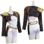 Black Golden Costume Set Cute Dress Up Outfit Halloween Party Cosplay Roleplay Uniform Performance Birthday Fancy Dress