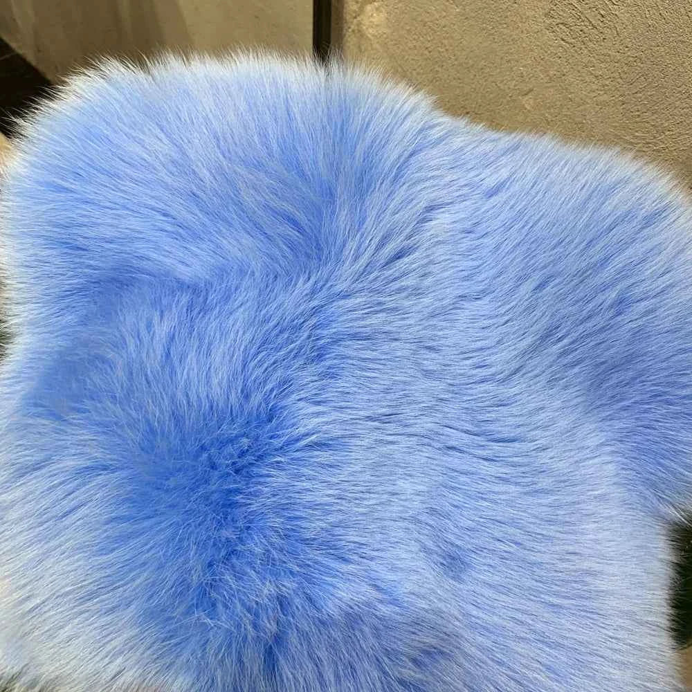 Winter Long Fur Coats Winter Female Natural Fox Fur OutWear Full Pelt Real Fox Fur Jackets with Long Sleeve