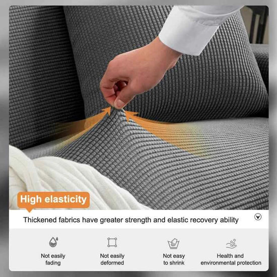 Sofa Cover Elastic For Living Room Home Jacquard Stretch  Slipcovers  Corner Couch Covers 1/2/3/4 Seater L Shape Free Shopping