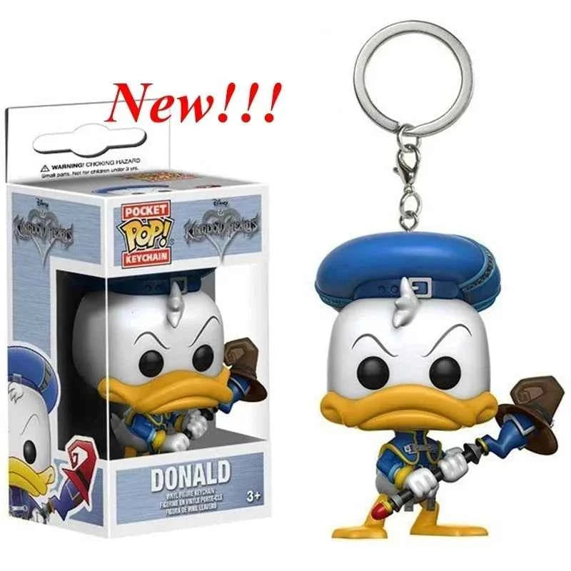 New 22 Styles Funko Pocket pop Keychains Mickey Mouse Minnie Donald Duck Stitch Angel Elvis TIKI Lilo Scrump Vinyl Figure Toys