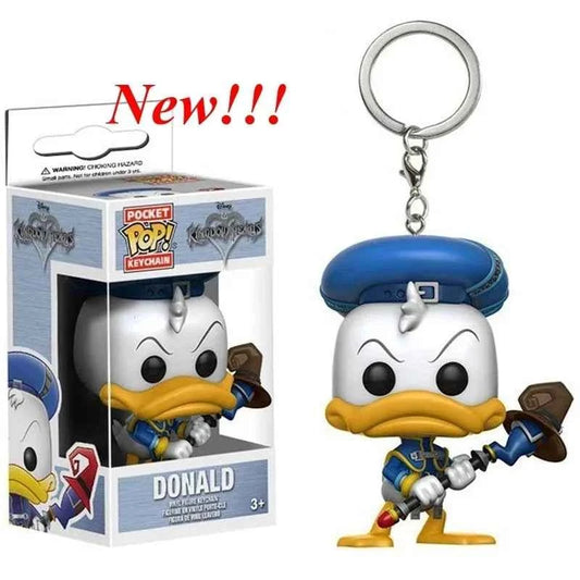New 22 Styles Funko Pocket pop Keychains Mickey Mouse Minnie Donald Duck Stitch Angel Elvis TIKI Lilo Scrump Vinyl Figure Toys