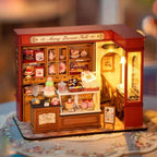 Robotime Rolife Becka's Baking House 3D Puzzle DIY Miniature Dollhouse Kit Amazing Gift for Children DG161