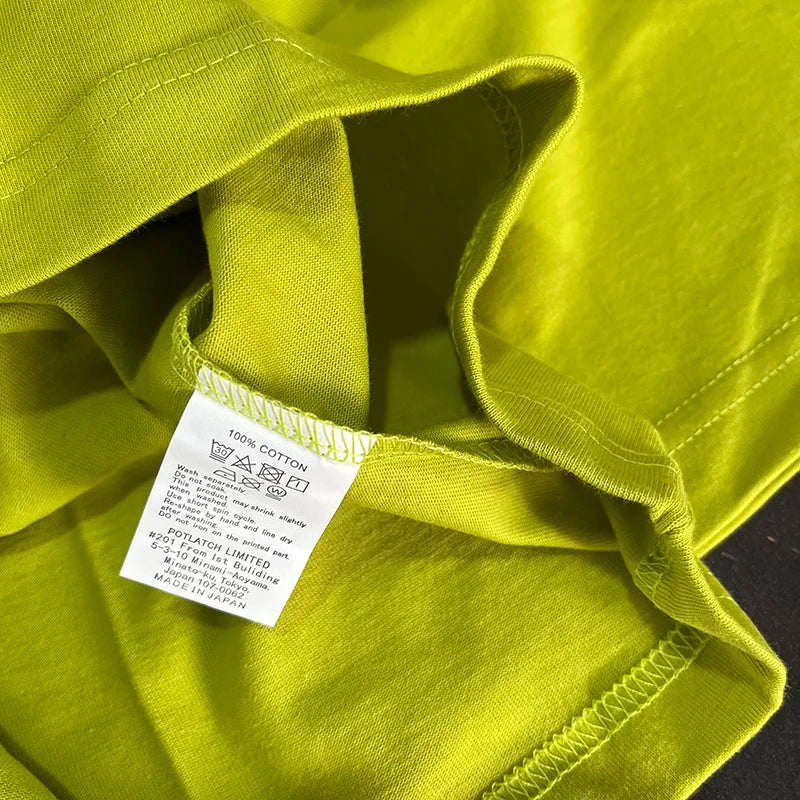 2023 New Fluorescent Green Vintage Washed Batik Cav Empt C.E T-Shirt Men Women 100% Cotton Mobile Phone Printing Cavempt Tee SS69