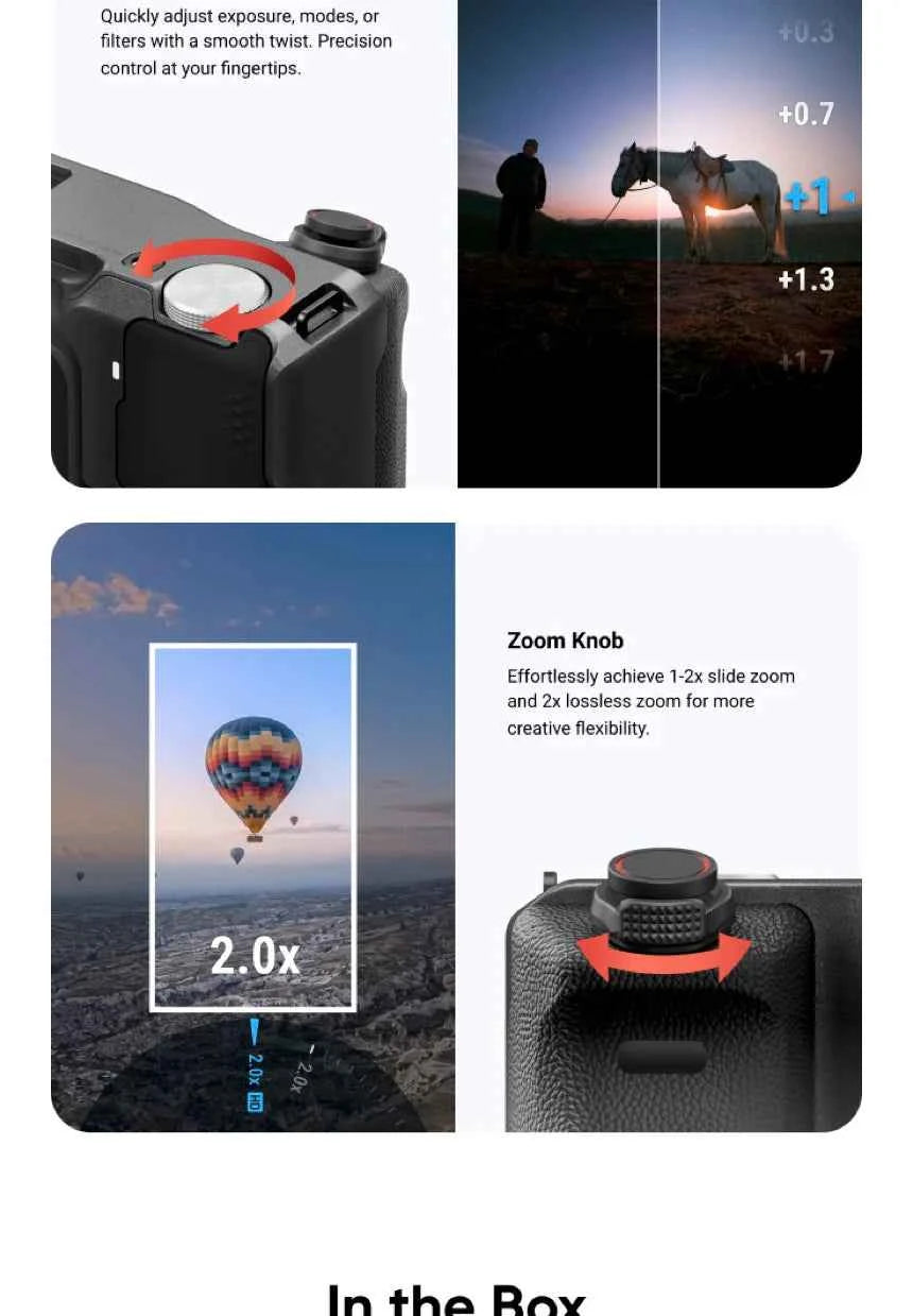 Insta360 Xplorer Grip Pro Kit Built-in 2010mAh Battery Handle Street Photography for Insta 360 Ace Pro 2 Original Accessories