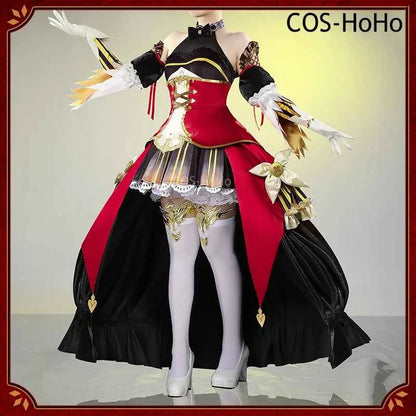 COS-HoHo Umamusume:Pretty Derby Gentildonna Game Suit Gorgeous Dress Uniform Cosplay Costume Halloween Party Role Play Outfit