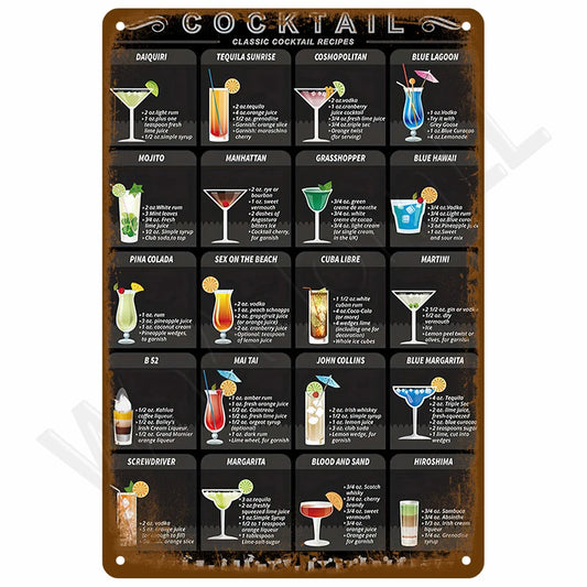 SS69 Retro Metal Tin Sign 20x30cm Vintage Wall Art for Home Bar Decor