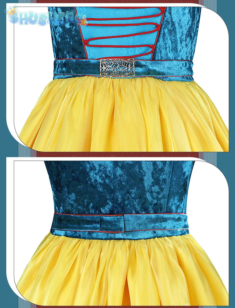 New Movies of 2025 Snow White cosplay Costume Adult and Child Sizes Fairy Tale Sweet Princess Dress Halloween Ball Woman Uniform - SS69