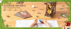 Robotime Rolife Book Nook Kits Fall into Wonder DIY Booknook with Lights Miniature House Kit 3D Wooden Puzzle Bookshelf Gift TGB