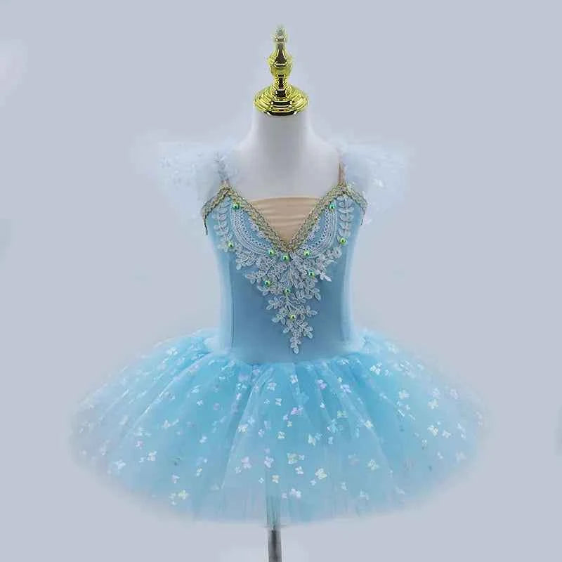 New Professional Ballet Tutu Girls White  Platter Pancake Tutu Ballerina Party Dress Adult Women Child Kids Ballet Dance Costume