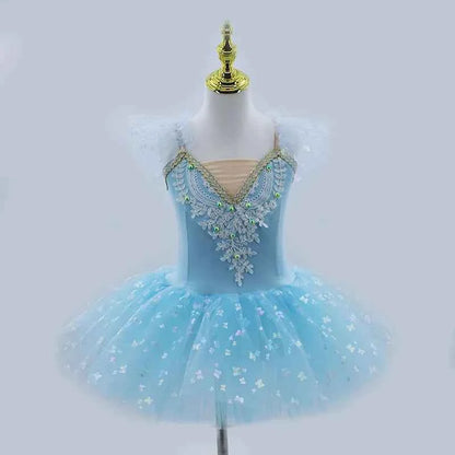 New Professional Ballet Tutu Girls White  Platter Pancake Tutu Ballerina Party Dress Adult Women Child Kids Ballet Dance Costume