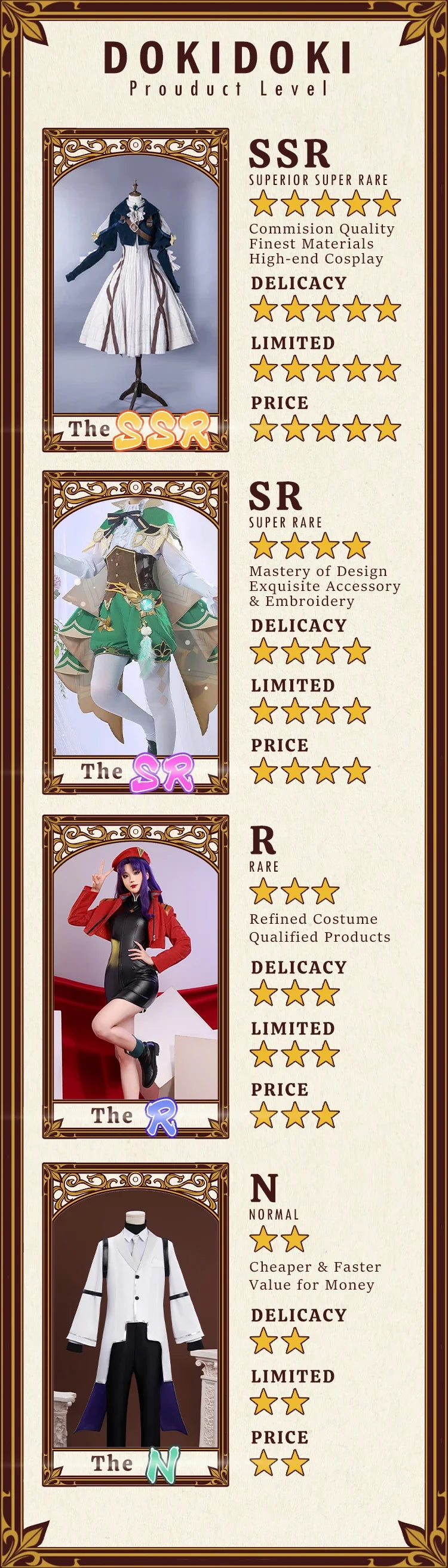 DokiDoki Love and Deepspace Rafayel Cosplay Costume