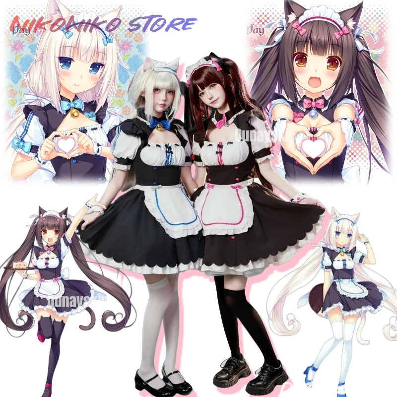- Vanilla Cosplay Costume In Stock Maid Dress Maid Outfit NEKOPARA ...