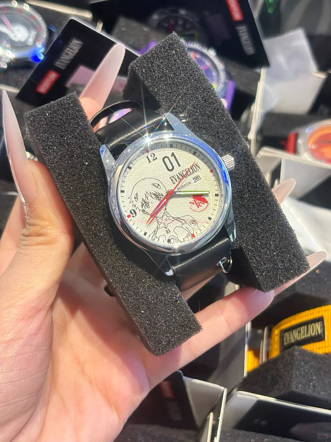 Original Boxfun Eva Evangelion The Final Mission Series Wrist Watch Blind Box Asuka Anime Peripheral Ornament Birthday Gifts Toy