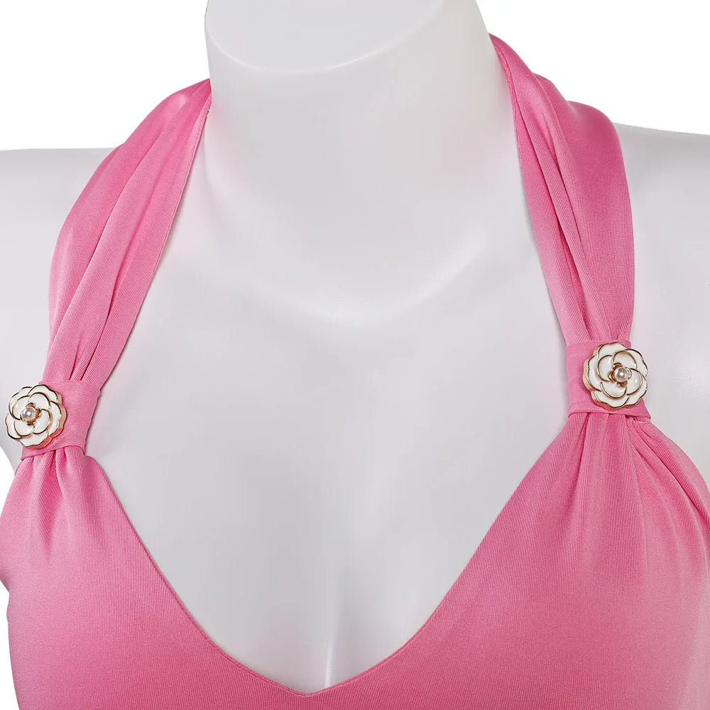 Tifa Lockhart Cosplay Bikini Set for Women - Polyester Swimsuit