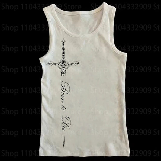 Gothic Grunge Punk Printing Women's Long Sleeve Tee Casual Slim Fit Sexy Chic Emo Girls Crop Top Y2K Harajuku Vintage Streetwear SS69 9.69 WHITE 05 / S