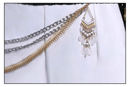 Anime Rumi Cosplay Costume Wig Woman Black White Uniform Christmas Halloween Party Clothing