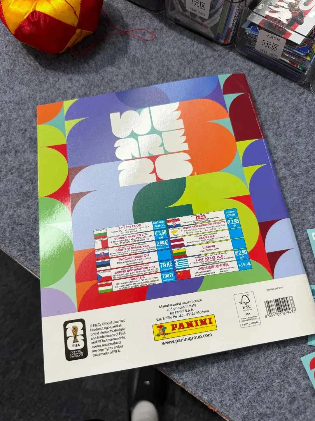 2026 Genuine Panini Official FIFA World Cup Soccer Card Sticker Pack & Album Limited Edition Collection Soccer Memorabilia Set