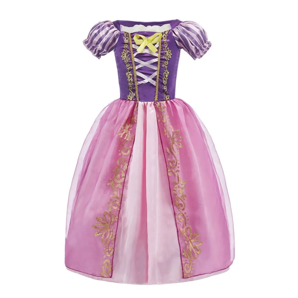 Girls Princess Cosplay Costume Dress - Flower Print