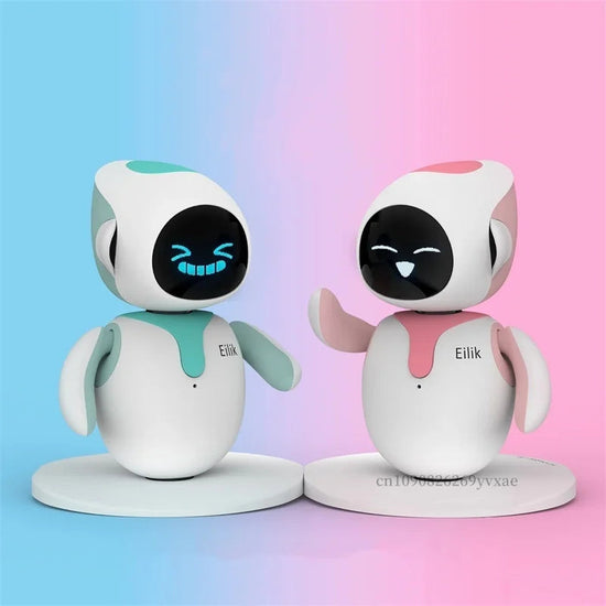 Duo Pack Eilik Smart Robot AI Artificial Intelligence Robots Accompany Lovely Children and Adults Desktop ai Pets 2pcs/set SS69 448.69 1 blue and 1 pink