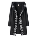 Fashion Trend Ladies Punk Moon Pattern Printing Long-sleeved Cardigan Sweater Long Style SS69 14.69 black / XL