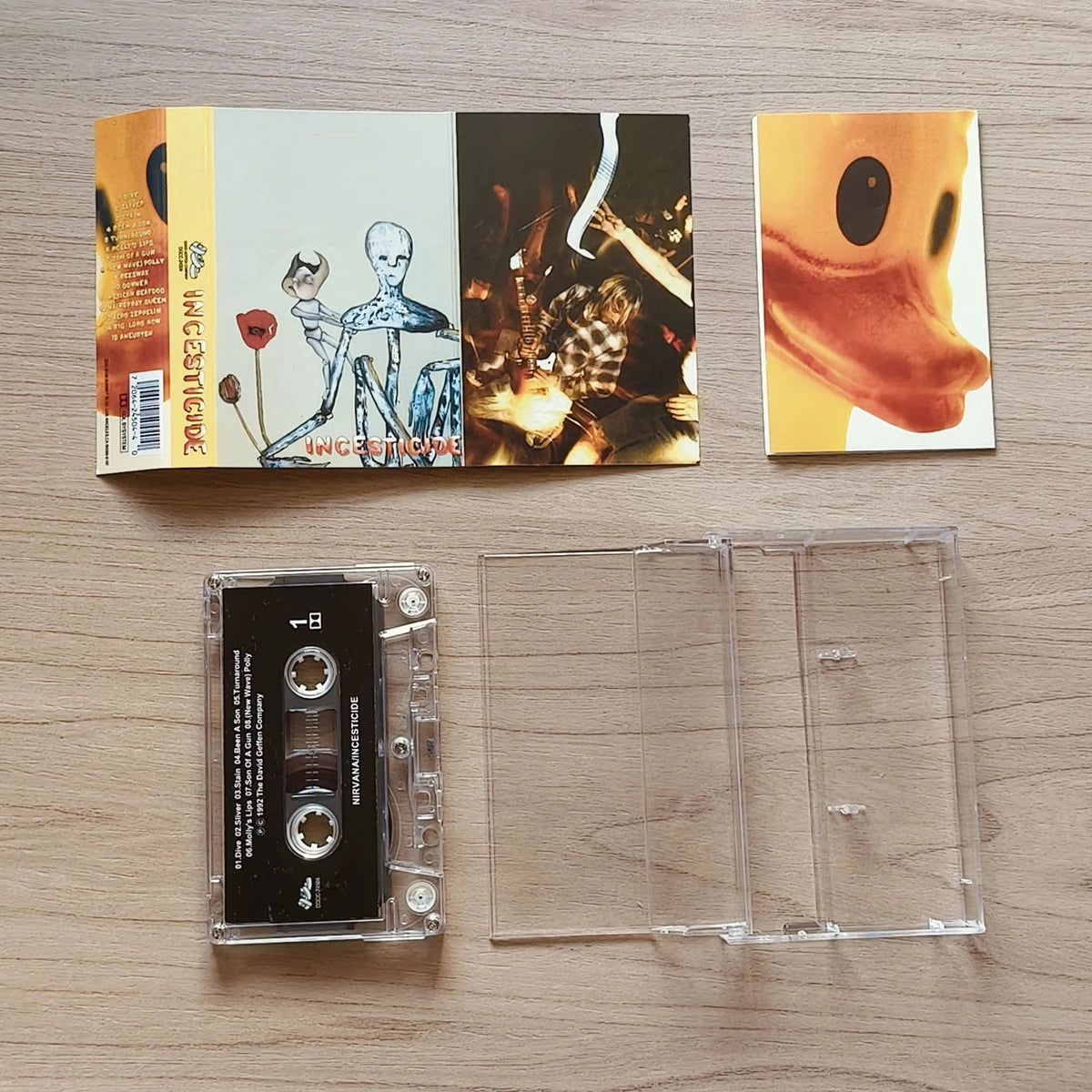 Nirvana MTV Unplugged & Incesticide Cassette Tape Set - Retro Music Prop