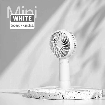 1200mAh Mini Portable FansHandheld USB Rechargeable Quiet Handheld FanAir cooler Outdoor Travel Hand Fans ventilation Fan