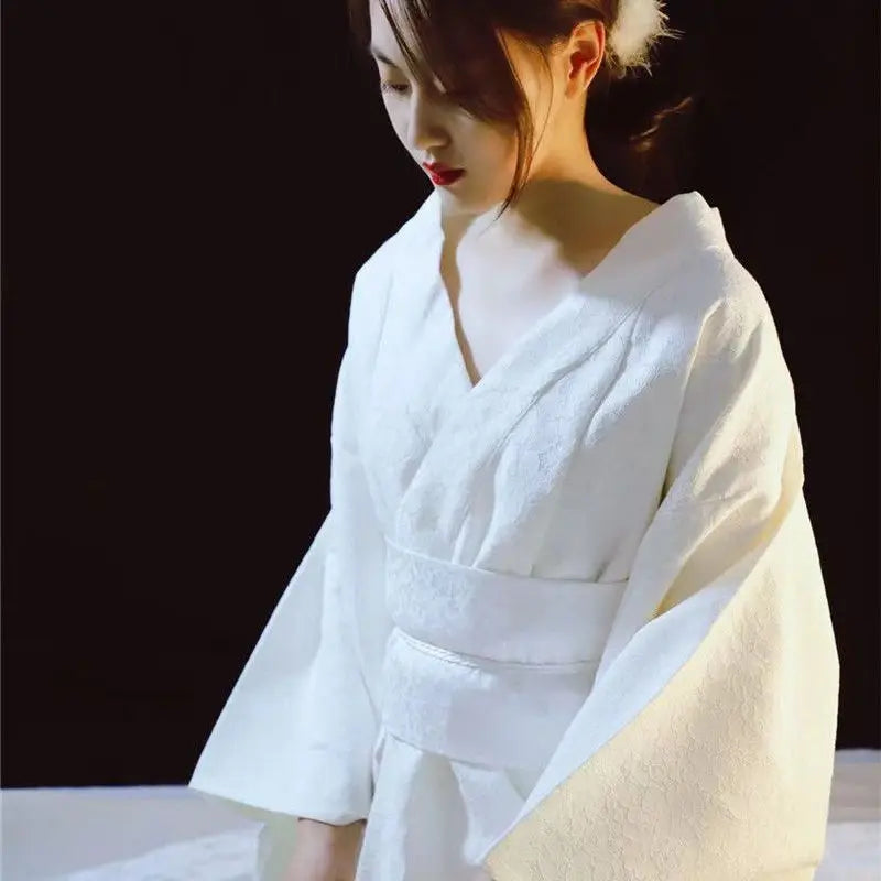 Fashion National Trends Women Sexy Kimono Yukata Dress With Obi Novelty Evening Dress Japanese Cosplay Costume Floral One Size